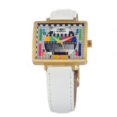 Bobroff White Leather Watch -   -  Bobroff.